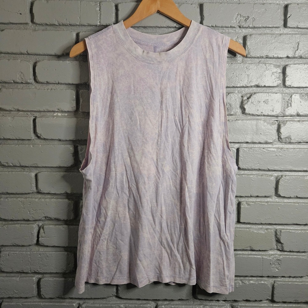 Lululemon All Yours Muscle Tank Top Purple Marble Wash Athleisure‎ Womens 6